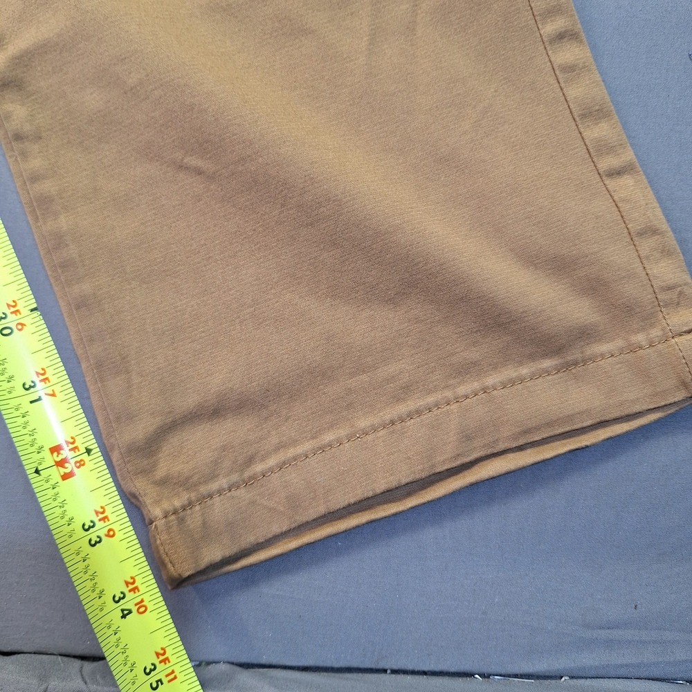 Wrangler Advanced Comfort Mens Khaki Pants 34x34 Straight Fit Flat Front 67ST4BZ - Picture 2 of 8
